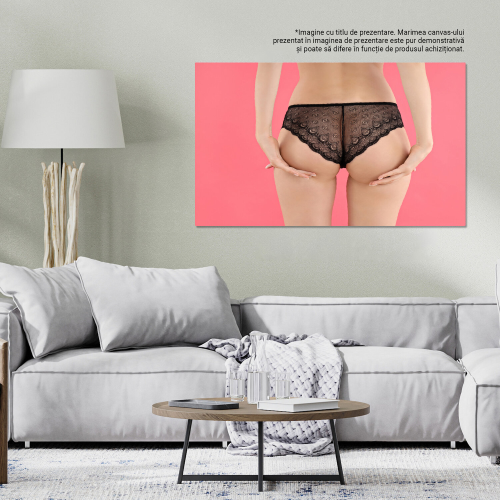 Tablou Canvas Frumusețe și Eleganță: Siluete de Vis în Bikini, Marime 40x25CM [3]