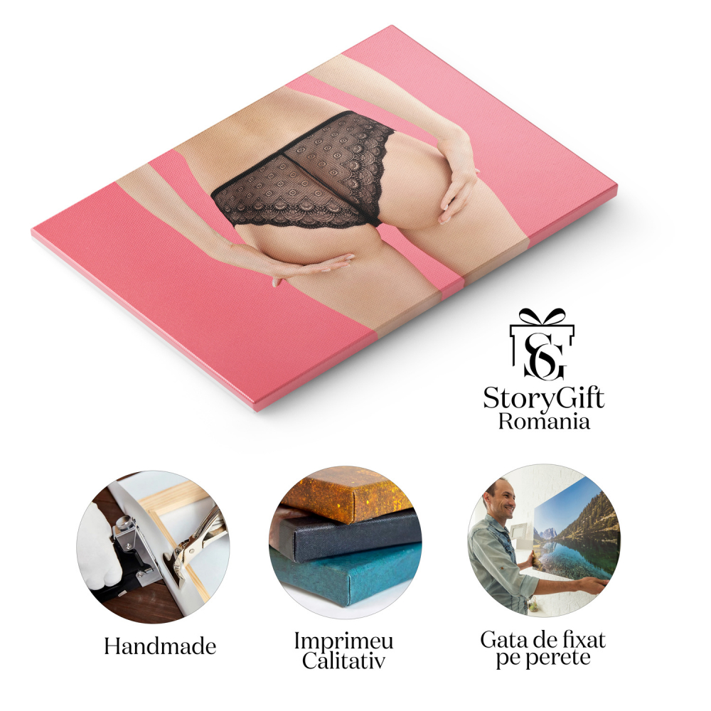 Tablou Canvas Frumusețe și Eleganță: Siluete de Vis în Bikini, Marime 40x25CM [2]