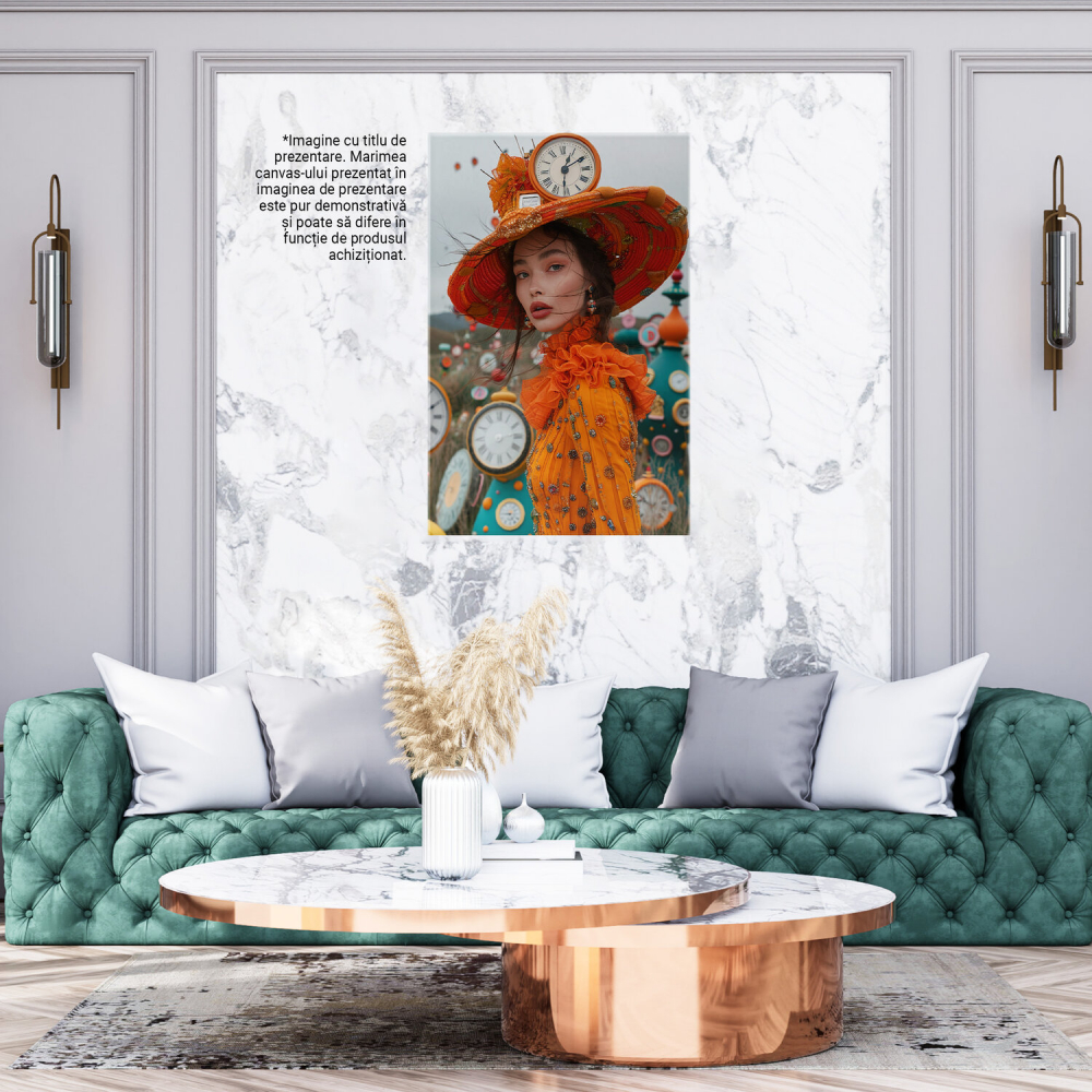 Frumusețea Balului Neobișnuit - Tablou Canvas cu Pictură Digitală și Ceasuri, Marime 40x25CM [3]