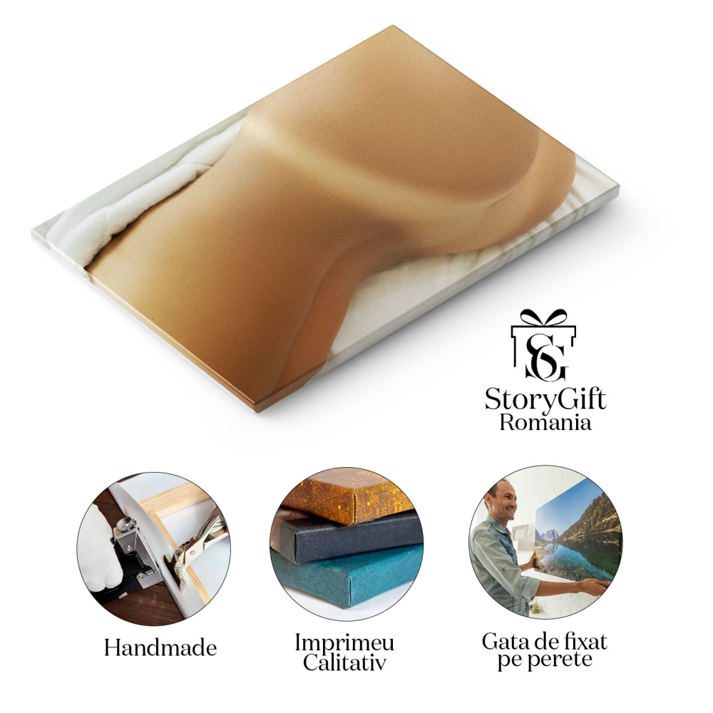 Tablou Canvas: Frumusetea Pielii - Detaliu Femeiesc in Dormitor, Senzualitate si Eleganta 40x25CM [2]