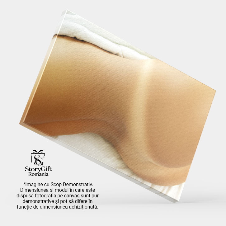 Tablou Canvas: Frumusetea Pielii - Detaliu Femeiesc in Dormitor, Senzualitate si Eleganta 40x25CM [4]