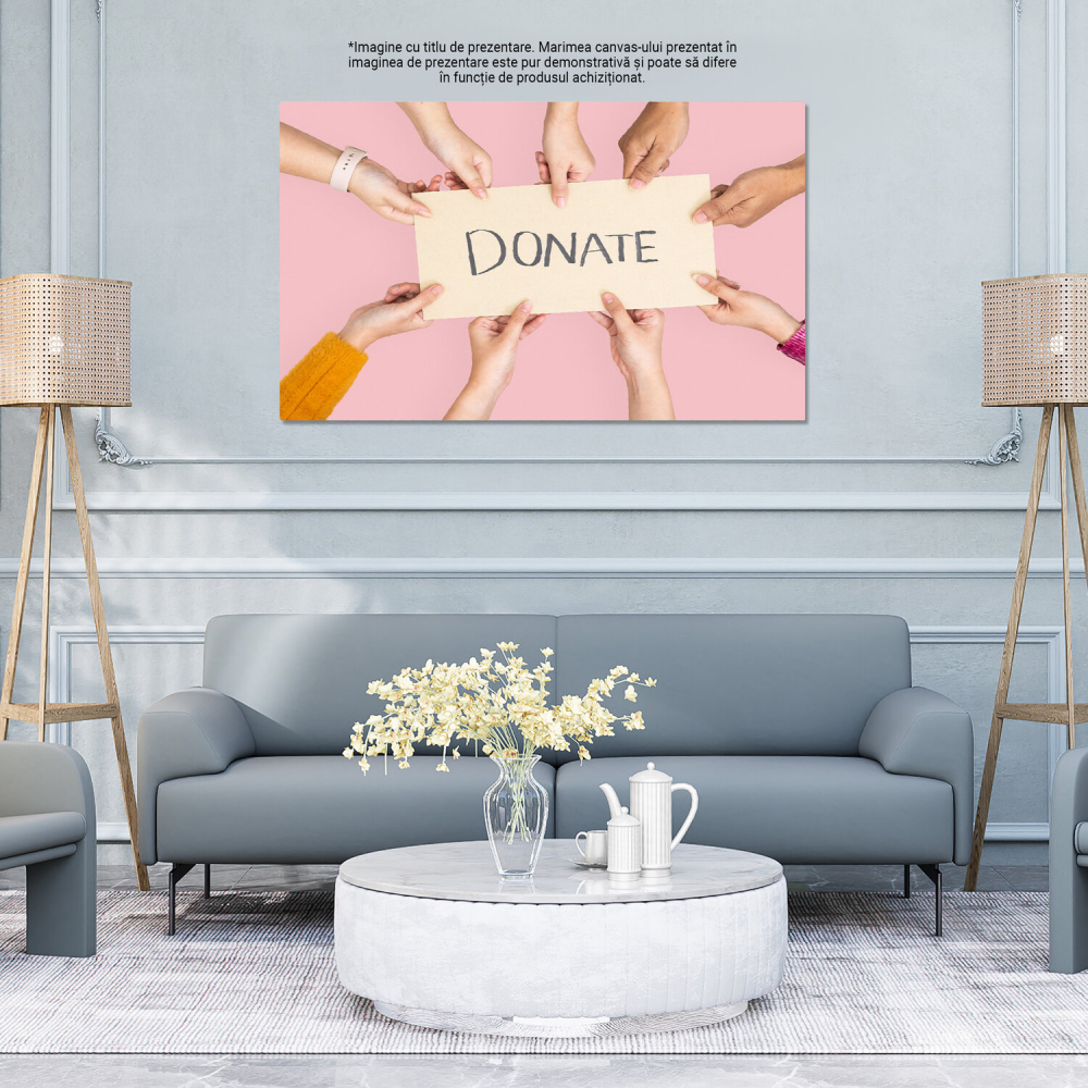 Generozitate și Ajutor în Pictura Caritabilă: Inspirație pentru Donații și Încredere, Marime 40x25CM [4]