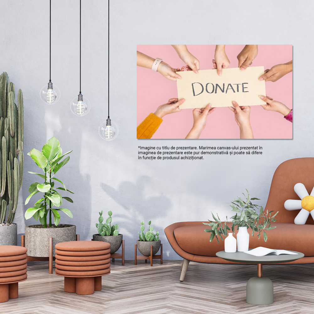 Generozitate și Ajutor în Pictura Caritabilă: Inspirație pentru Donații și Încredere, Marime 40x25CM [3]