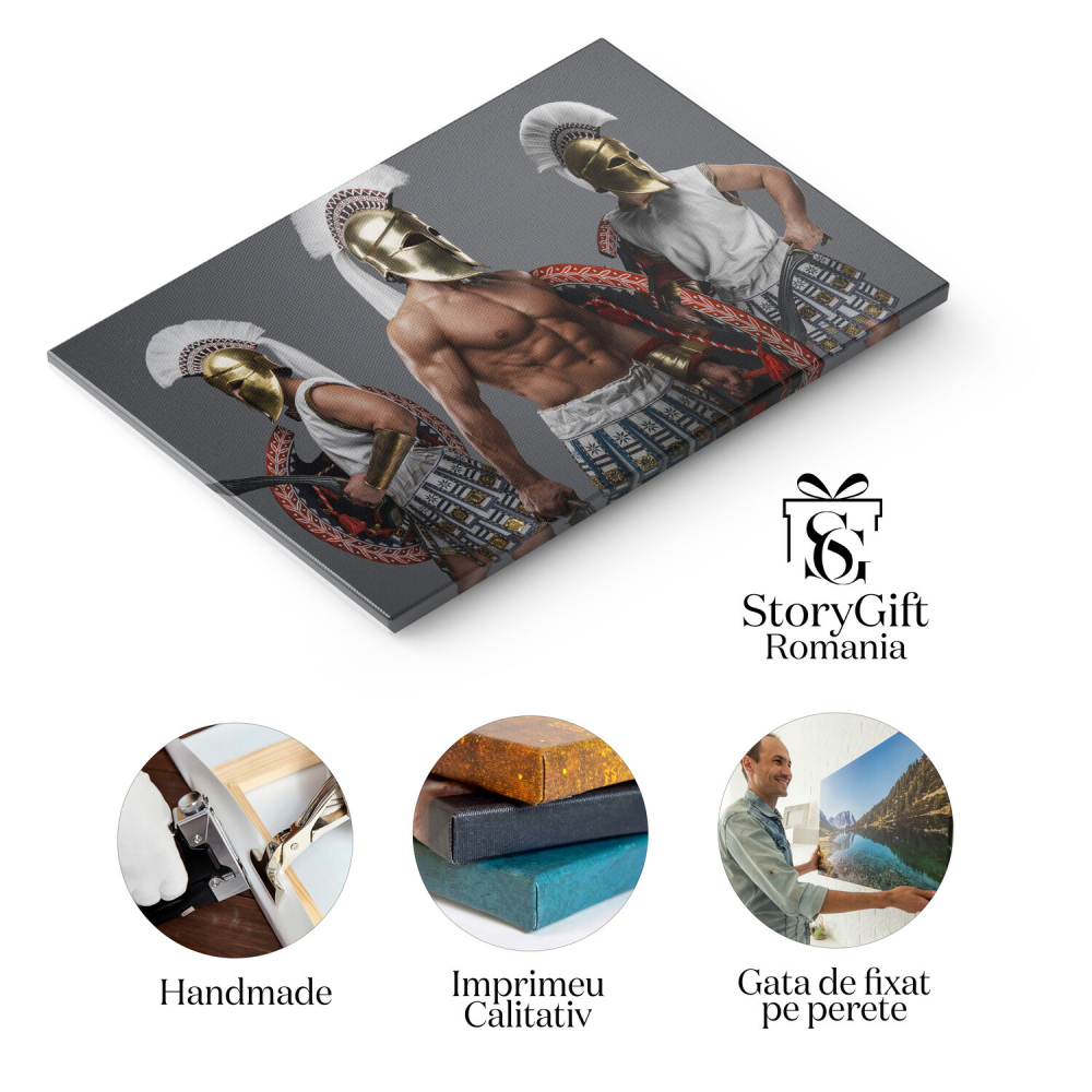 Tablou Canvas: Gladiator Roman în Luptă, Marime 40x25CM [2]