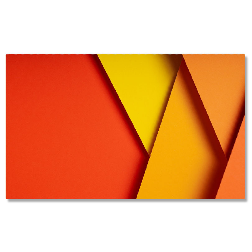 Tablou Canvas - Grafica vibranta, design in nuante calde, stil contemporan: color, pastel, art, collage 40x25CM [1]