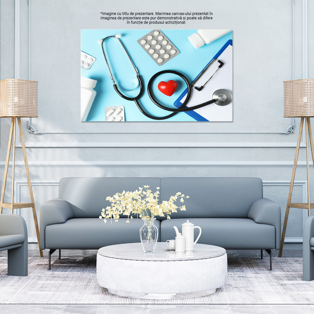 Tablou Canvas: Grija Medicală și Comprimat - Sănătate și Medicină, Marime 40x25CM [4]