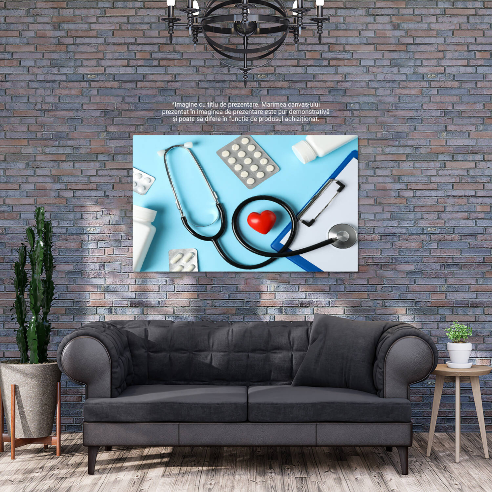 Tablou Canvas: Grija Medicală și Comprimat - Sănătate și Medicină, Marime 40x25CM [3]