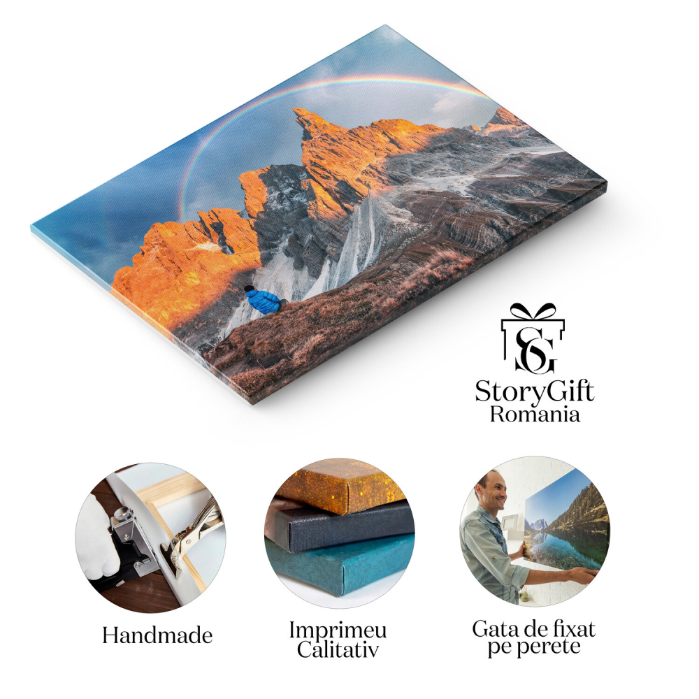 Grupul Montan Pale di San Martino la Apus - Dolomiți, Italia, Marime 40x25CM [2]