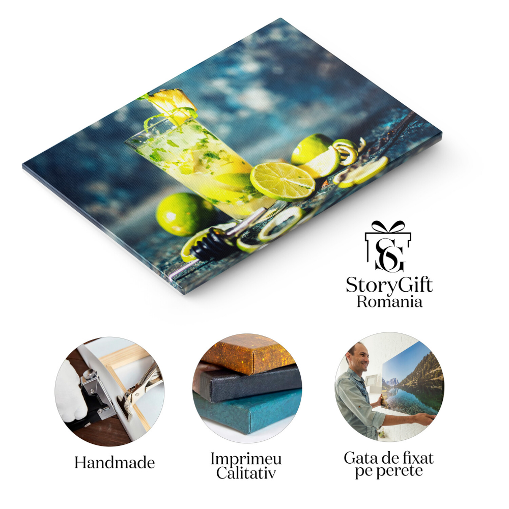 Tablou Canvas: Gustări Delicioase – Bucurându-ne de Cocktailuri, Marime 40x25CM [2]