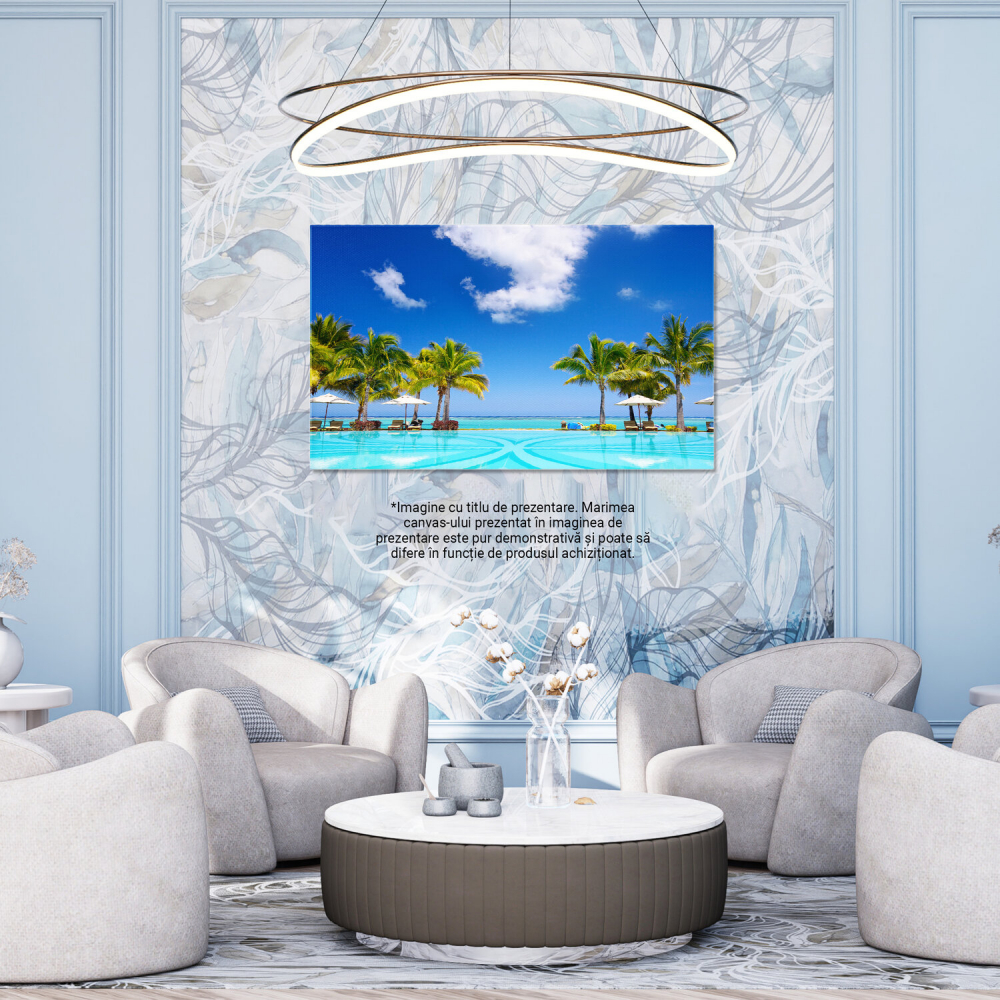 Hotelul Paradis pe Plaja Exotică - Lux și Frumusețe, Marime 40x25CM [3]