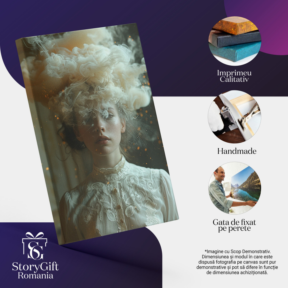 Iluzia Palariei din Fum și Ploaia de Sclipici - Pictură Digitală, Marime 40x25CM [2]