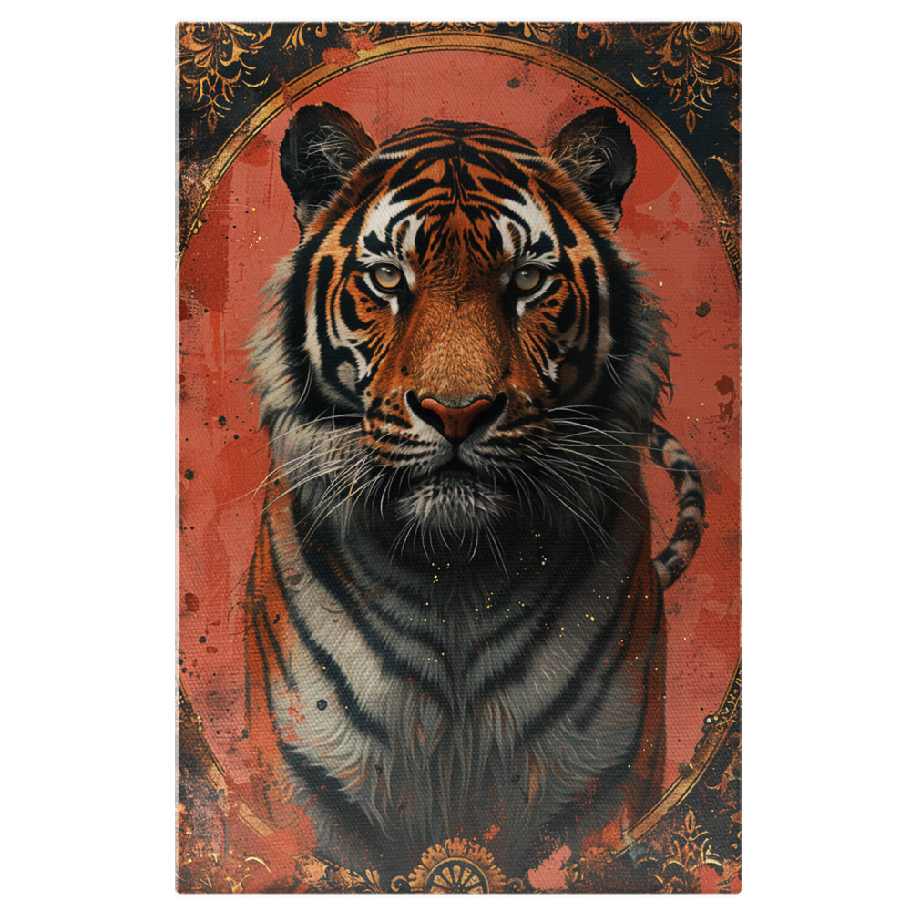 Îmbrățișarea Naturii - Ochii Tigrului care Spune Povesti Vechi, Marime 40x25CM [1]