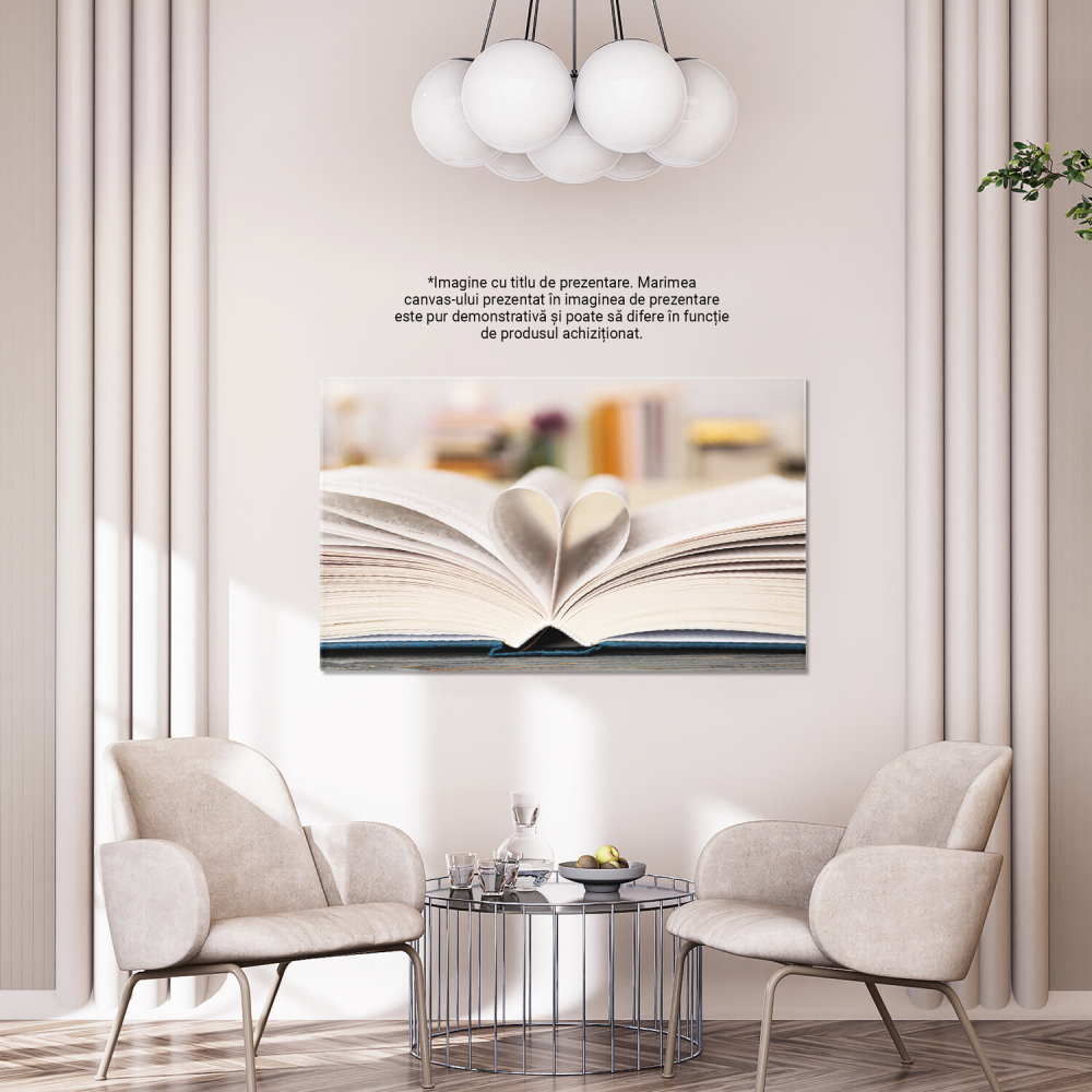 Tablou Canvas: Imaginație și Cunoaștere în Lumea Cărților, Marime 40x25CM [4]