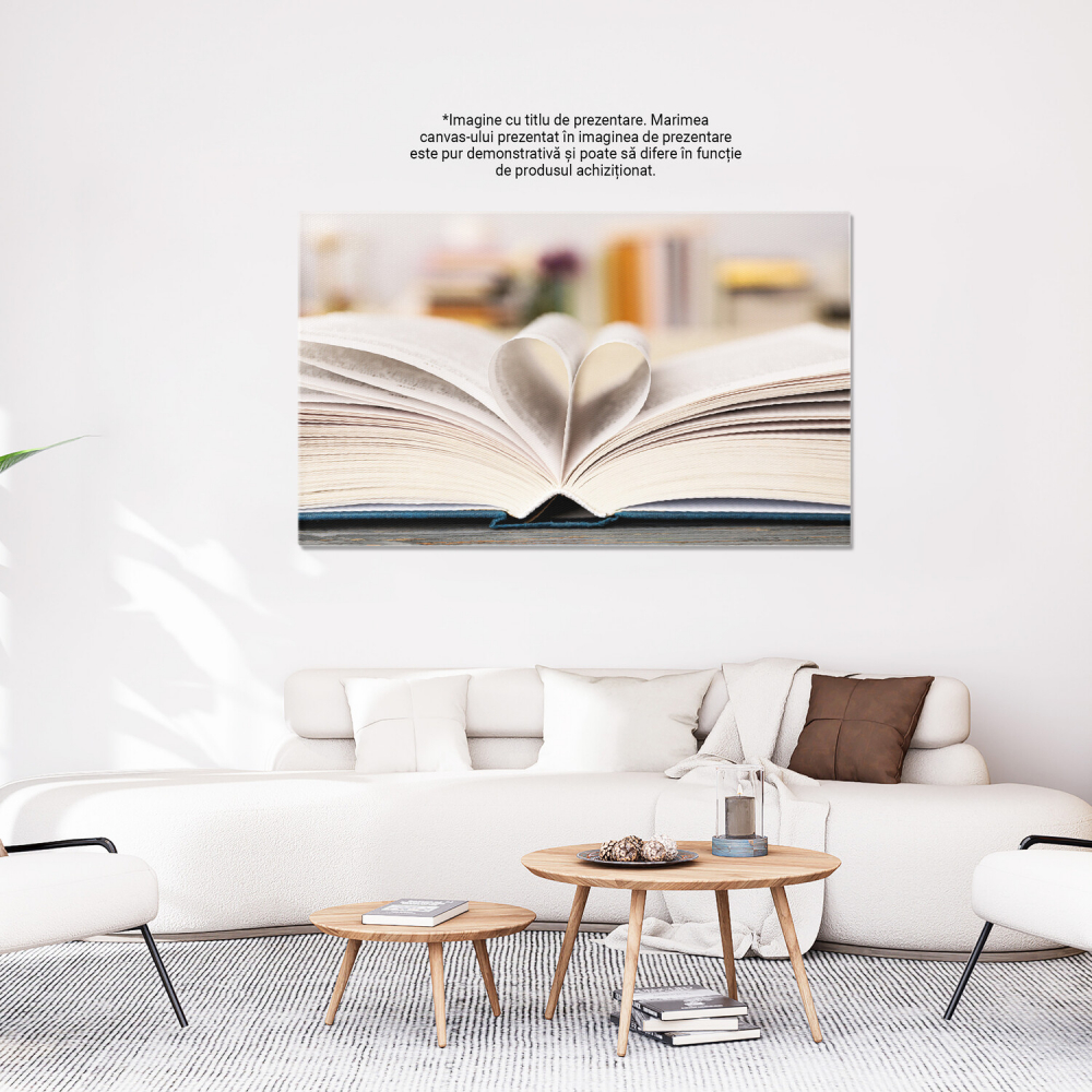 Tablou Canvas: Imaginație și Cunoaștere în Lumea Cărților, Marime 40x25CM [3]
