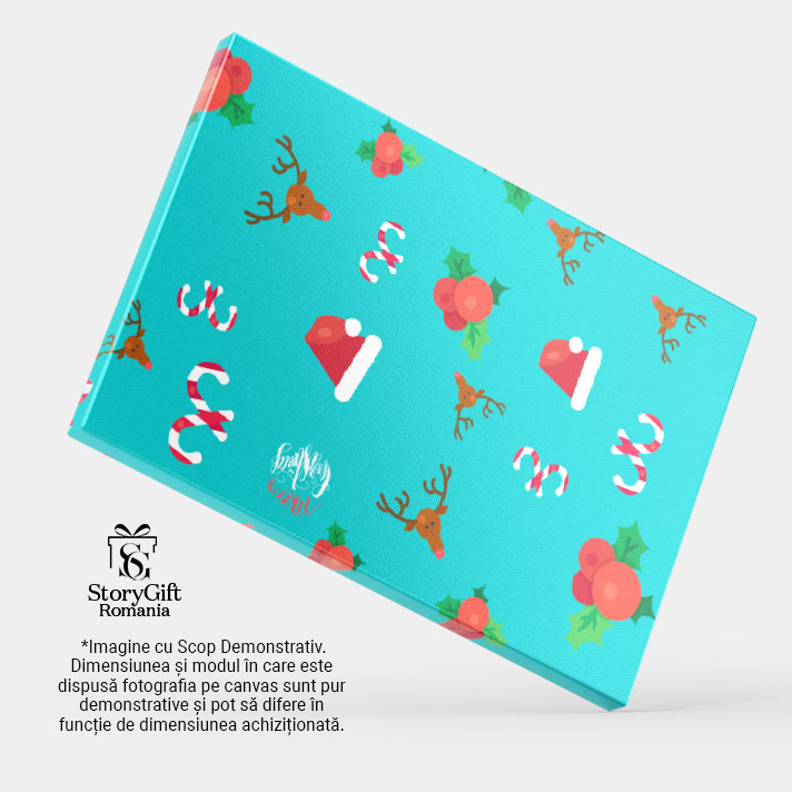 Tablou Canvas - Inspira-ti Sarbatorile cu Designuri Unice de Craciun: Alege Decoruri Festive! 40x25CM [4]