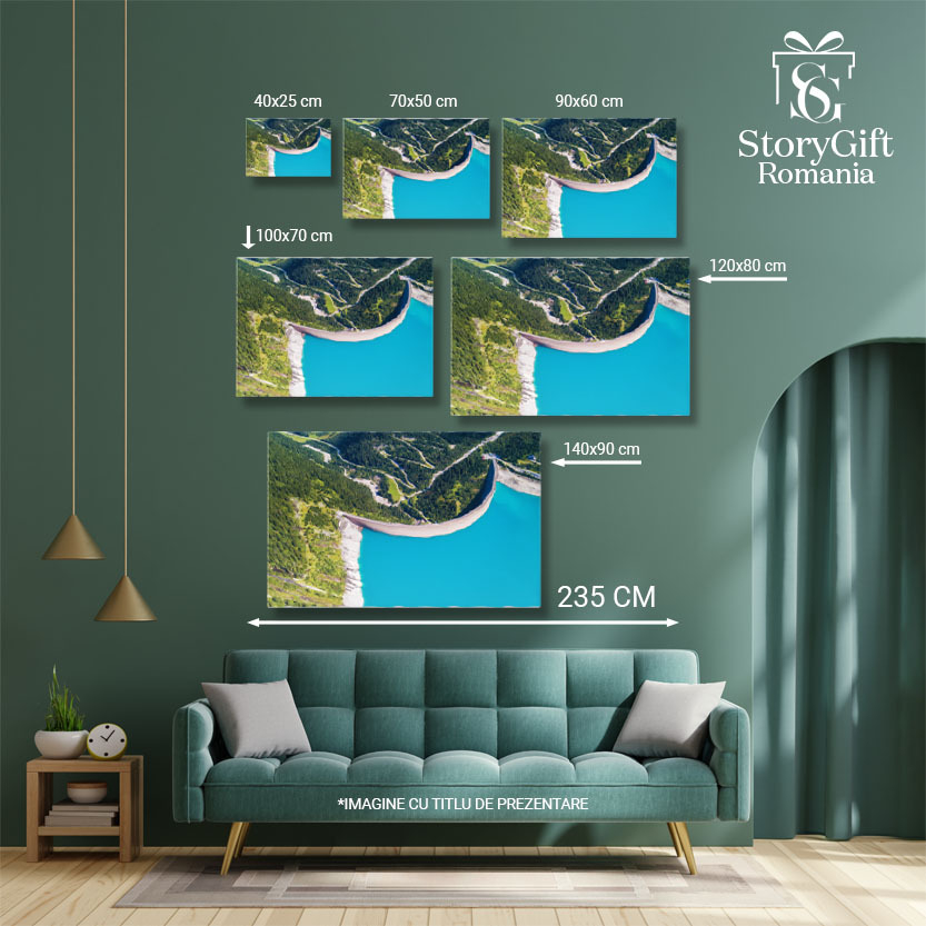 Tablou Canvas Insulele Lofoten, Norvegia Peisaj Arctic aerian, insula, peisaj, arctic, natura 177 40x25CM [5]