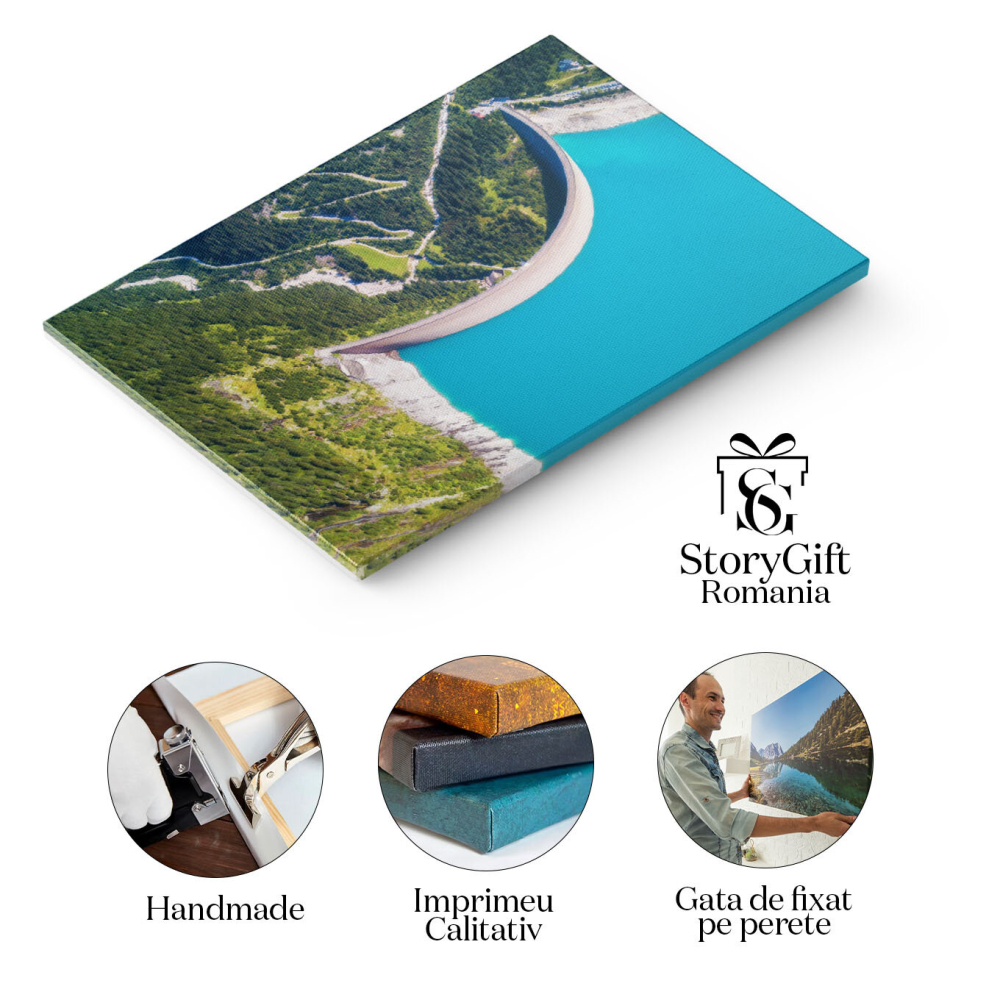 Tablou Canvas Insulele Lofoten, Norvegia Peisaj Arctic aerian, insula, peisaj, arctic, natura 177 40x25CM [2]