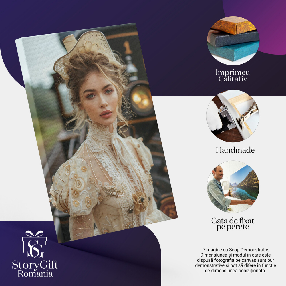 Tablou Canvas Întâlnire cu Alte Timpuri în Gara Domnița, Marime 40x25CM [2]