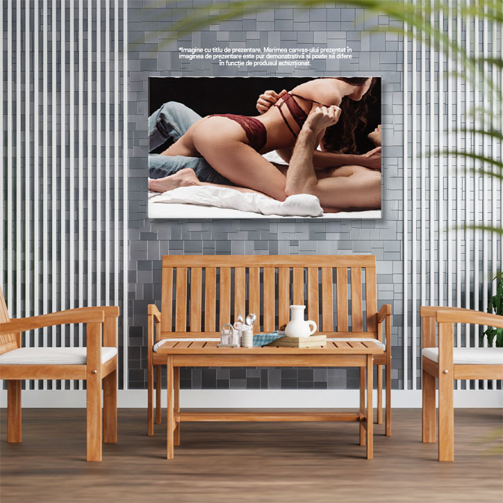 Tablou Canvas - Intimitate si pasiune, cuplu in lenjerie, senzualitate profunda 40x25CM [3]