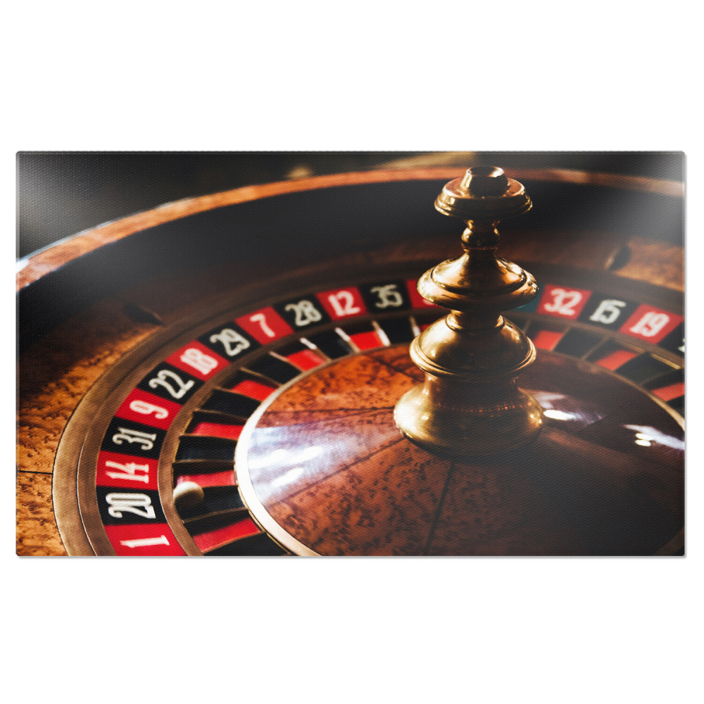 Tablou Canvas: Cazinou și Roata Norocului, Marime 40x25CM [1]
