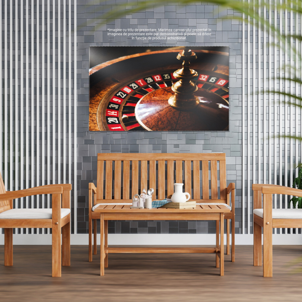 Tablou Canvas: Cazinou și Roata Norocului, Marime 40x25CM [4]