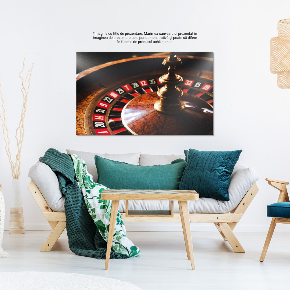Tablou Canvas: Cazinou și Roata Norocului, Marime 40x25CM [3]