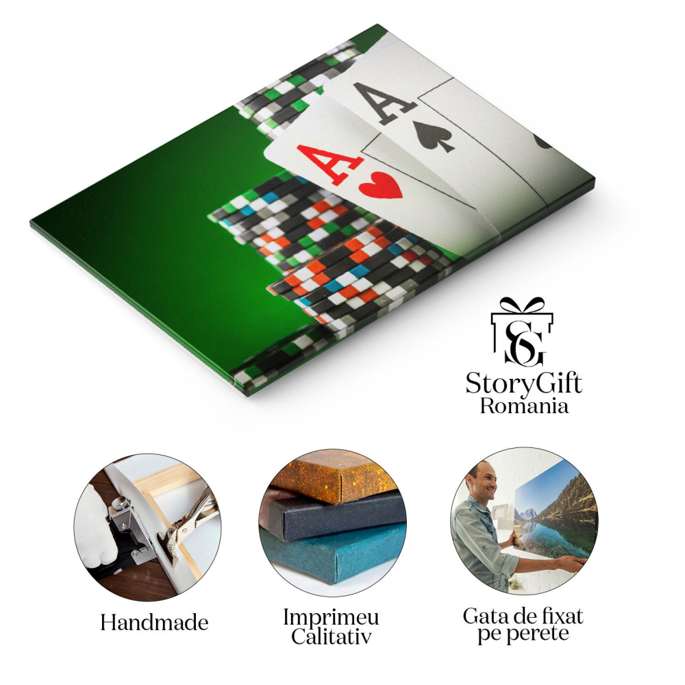 Tablou Canvas - Jocul Norocului: Carti si Aventura 40x25CM [2]