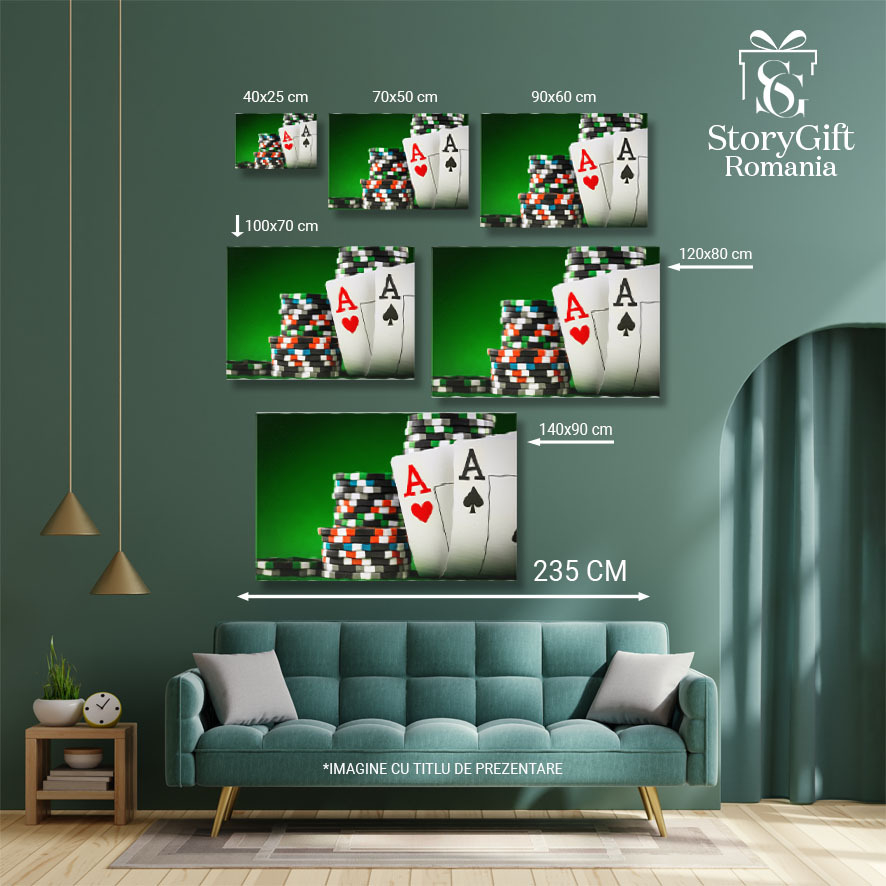 Tablou Canvas - Jocul Norocului: Carti si Aventura 40x25CM [5]