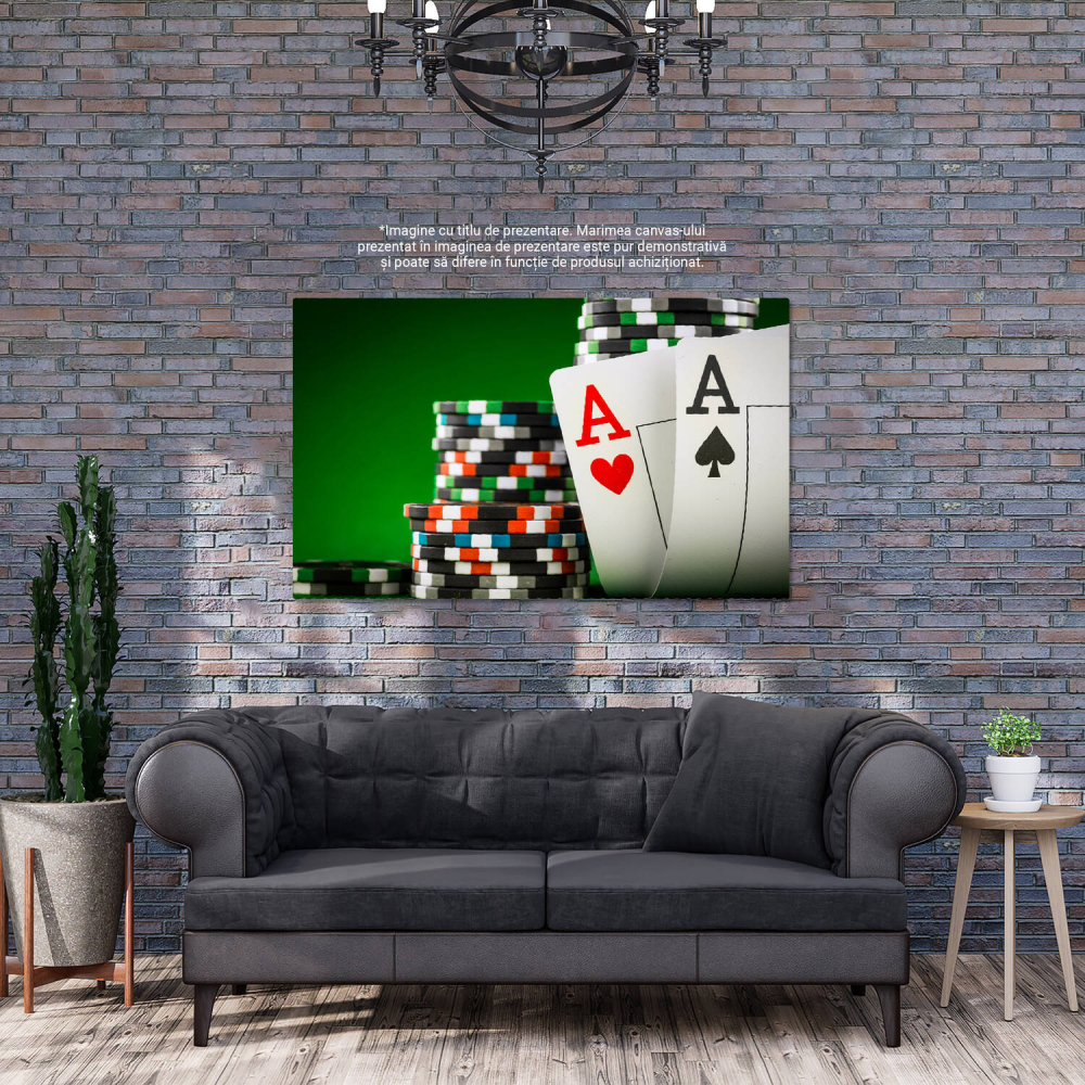 Tablou Canvas: Jocul Norocului - Cărți și Aventură, Marime 40x25CM [3]