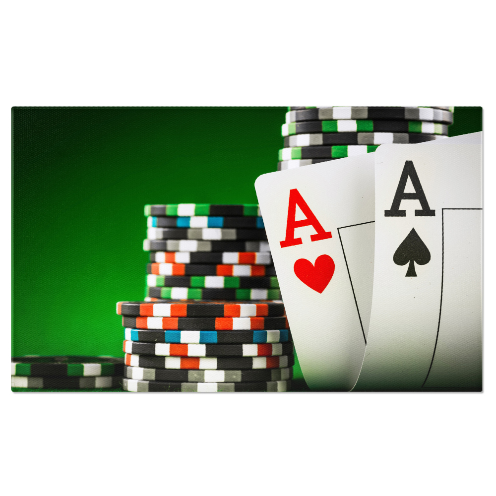 Tablou Canvas: Jocul Norocului - Cărți și Aventură, Marime 40x25CM [1]