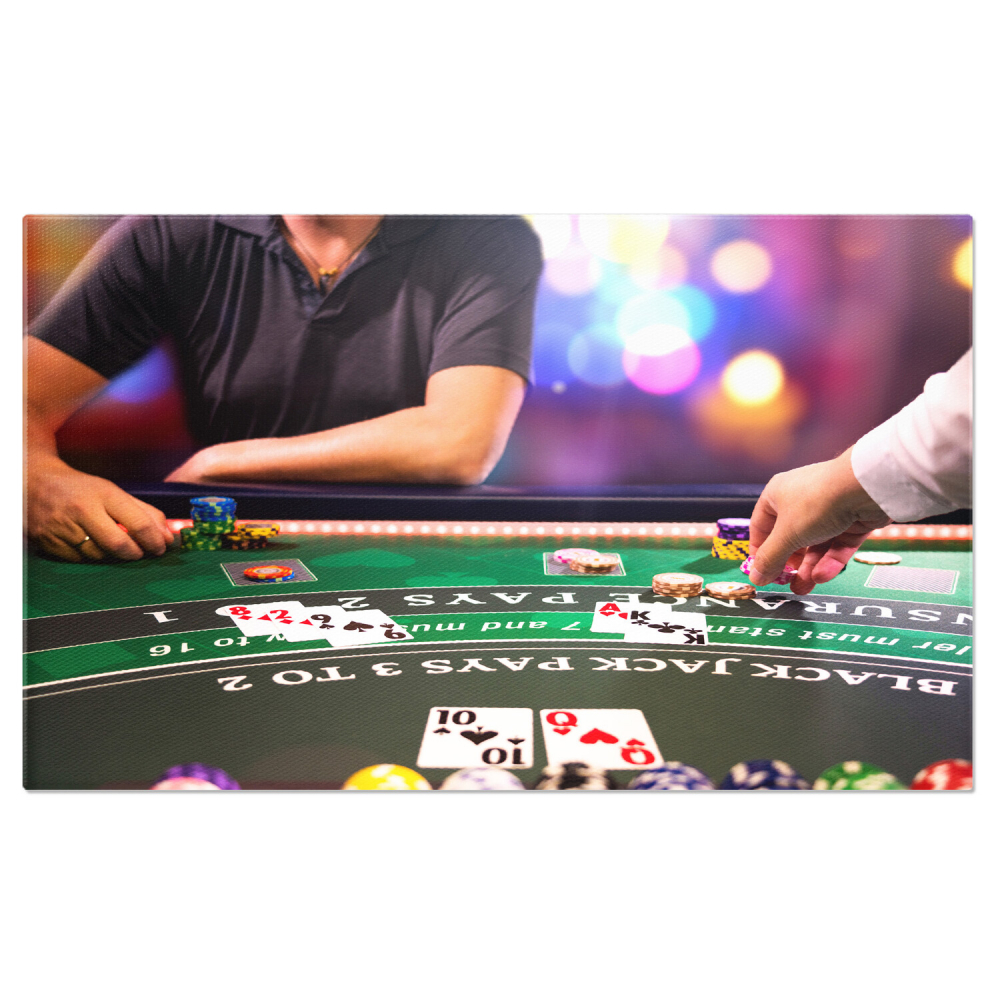 Tablou Canvas: Atmosfera Emoționantă a Serii la Cazinou, Marime 40x25CM [1]