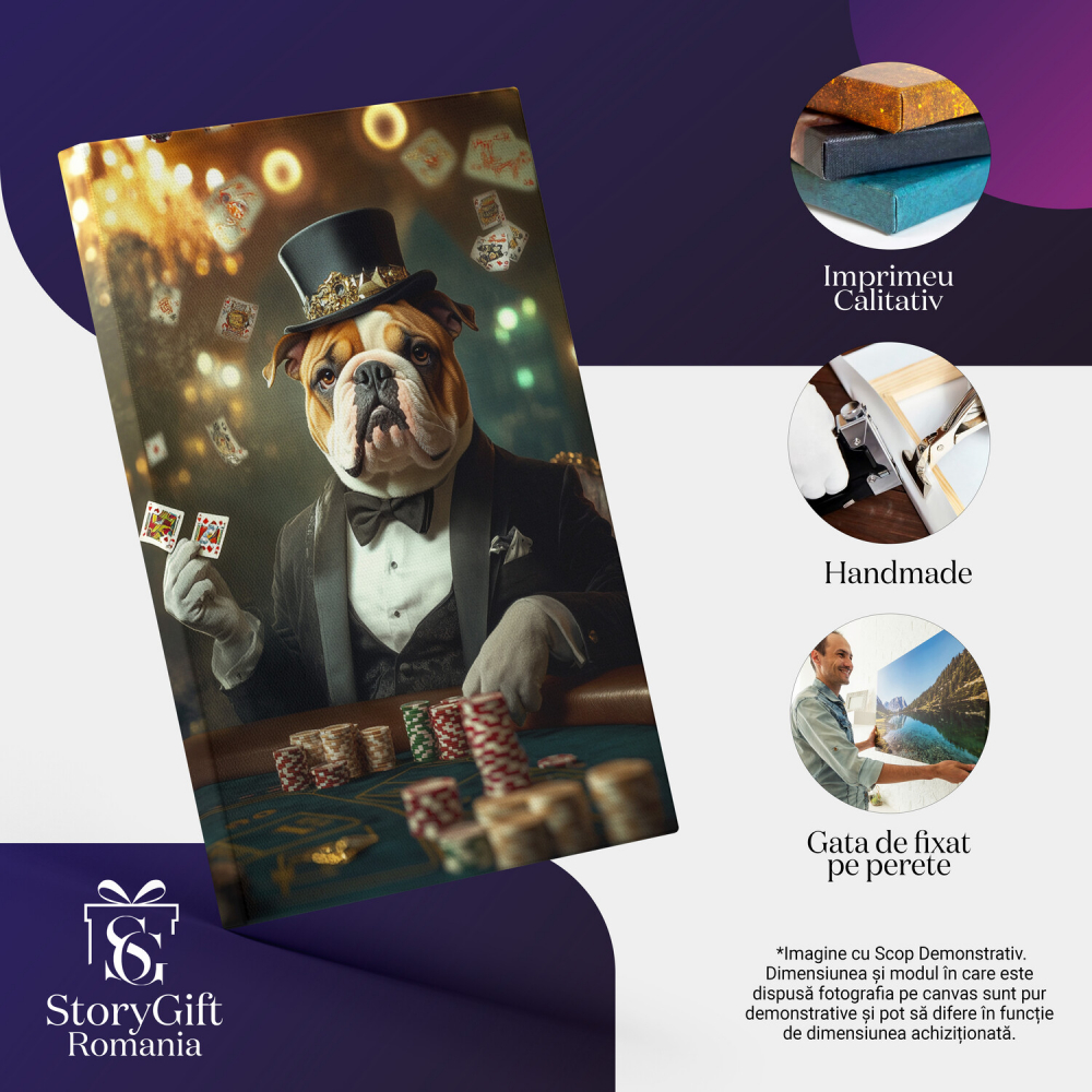 Tablou Canvas Personalizat Jucător Poker Las Vegas
Marime 40x25CM [4]