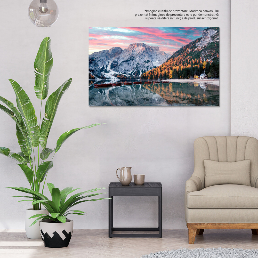 Lacul Braies - Mister și Splendoare în Dolomiți, Marime 40x25CM [3]