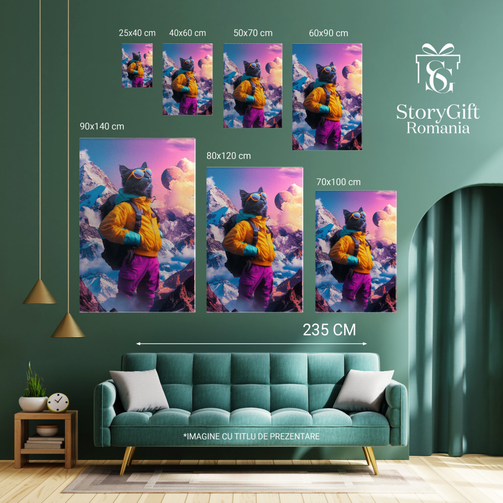 Tablou Canvas Personalizat - Animal în Ținută Sportivă în Lumea Bizara
Marime 40x25CM [6]