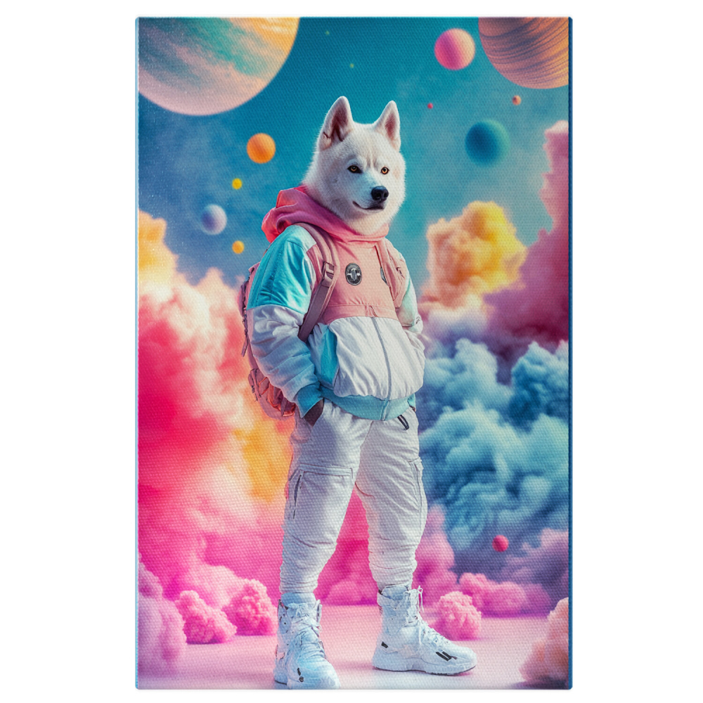 Ținută Sportivă Stradală cu Culori Vibrante și Nori ColorațiMarime 40x25CM [1]