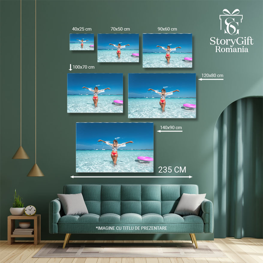 Tablou Canvas - Lumea in Apa: Tineret si Relaxare la Marea Ocean 40x25CM [5]