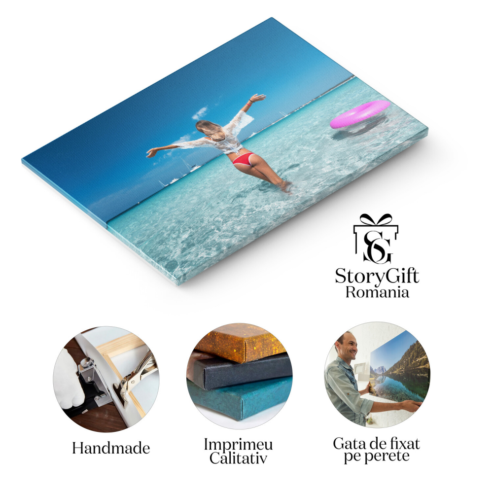 Tablou Canvas Lumea în Apă: Relaxare la Marea Ocean, Marime 40x25CM [2]