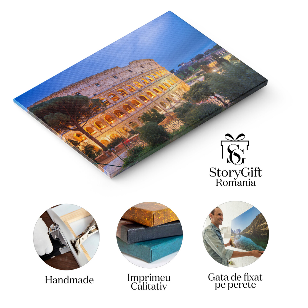 Lumina Serii - Colosseum în Strălucirea Serii, Marime 40x25CM [2]