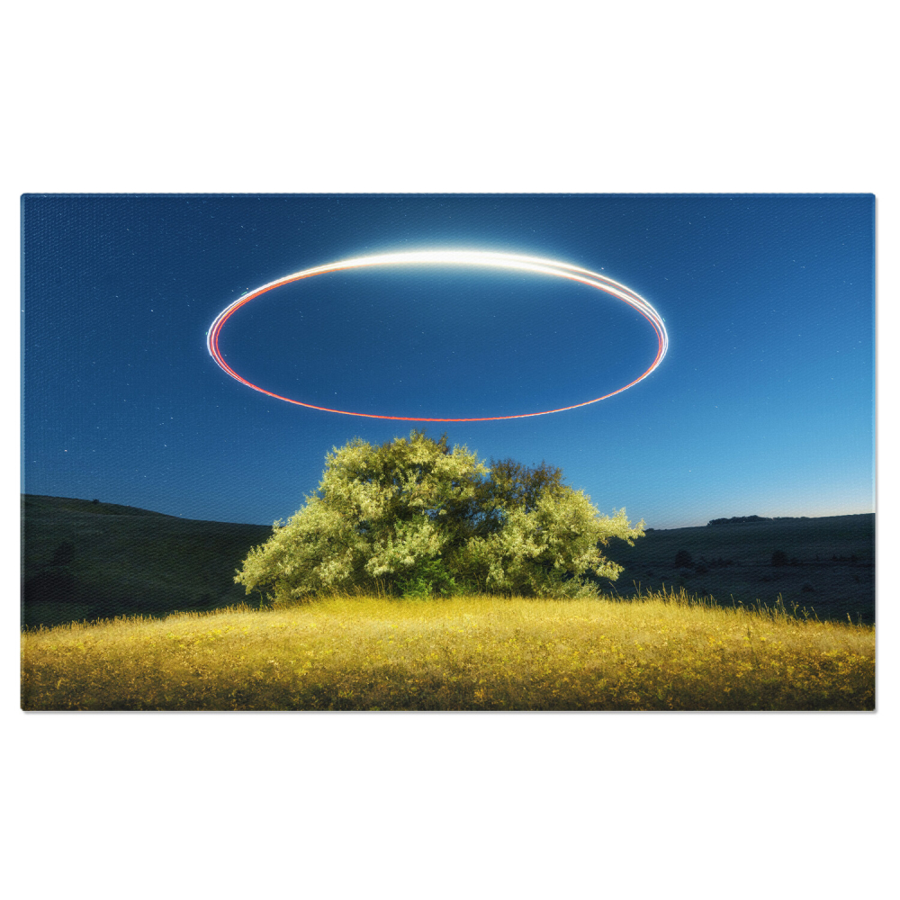 Tablou Canvas Lumina și Aventură în Cosmos: Noapte cu Stele și Galaxii Fascinante, Marime 40x25CM [1]