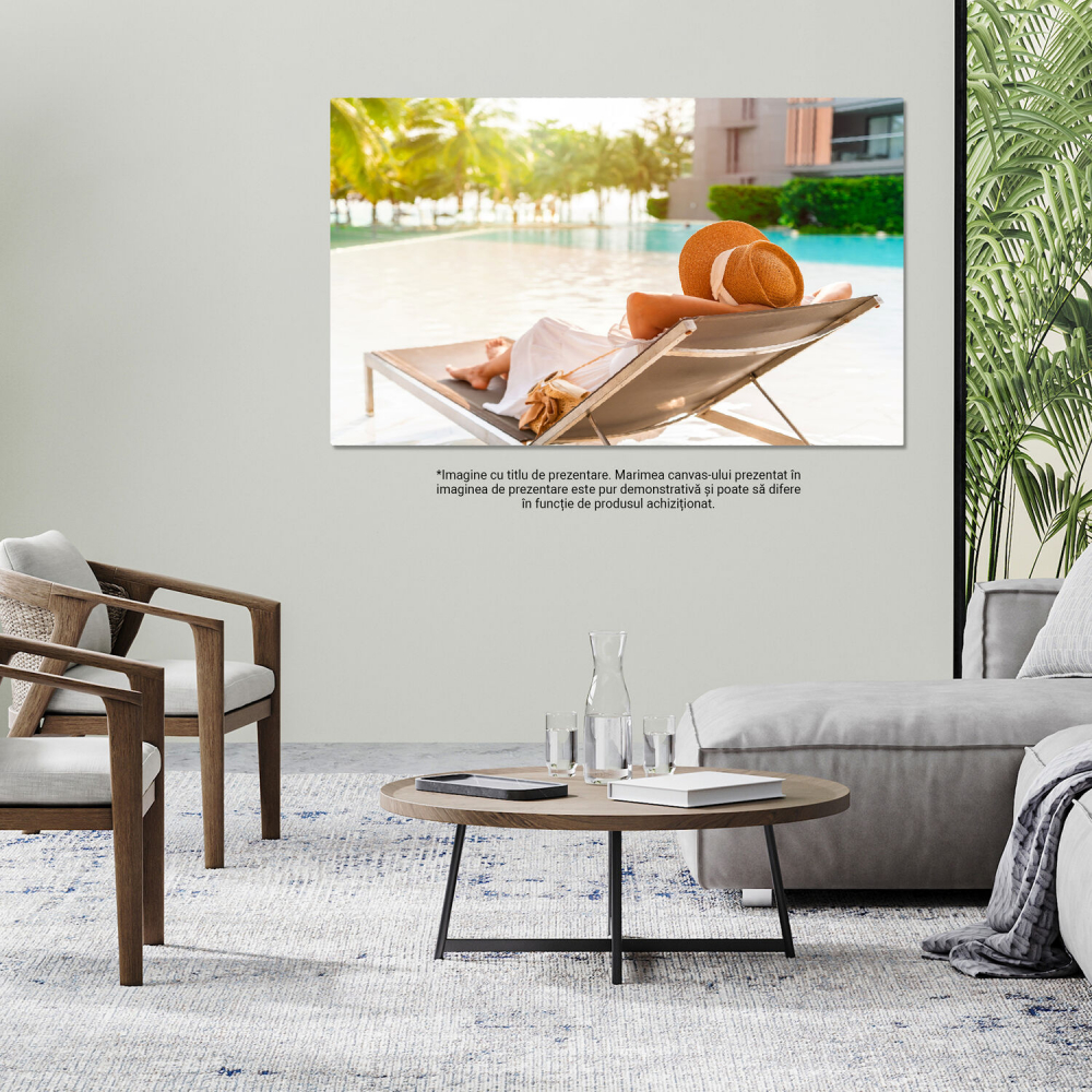 Tablou Canvas Luxe și Relaxare: Femei la Plajă, Marime 40x25CM [4]