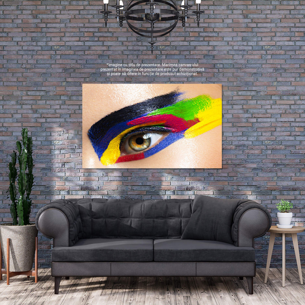 Tablou Canvas: Machiajul Ochilor - Creativitate și Frumusețe, Marime 40x25CM [3]