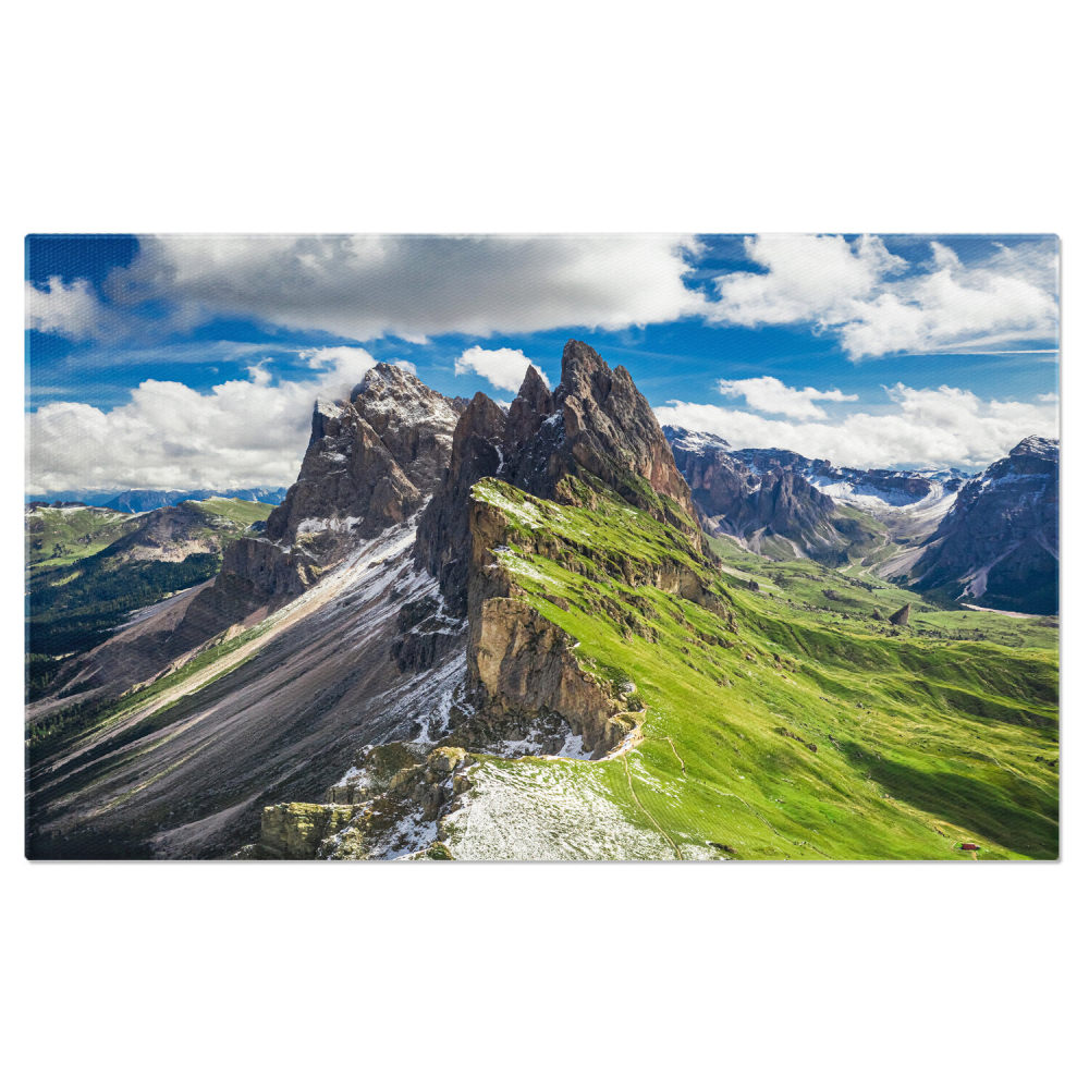 Tablou Canvas Magia Dolomiților UNESCO - Pajiști Însorite din Italia, Marime 40x25CM [1]