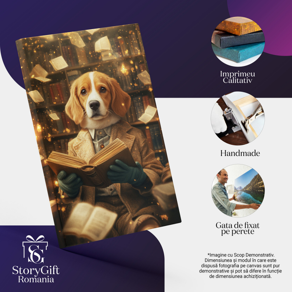 Tablou Canvas Personalizat Magician cu Carte de Vraji
Marime 40x25CM [4]