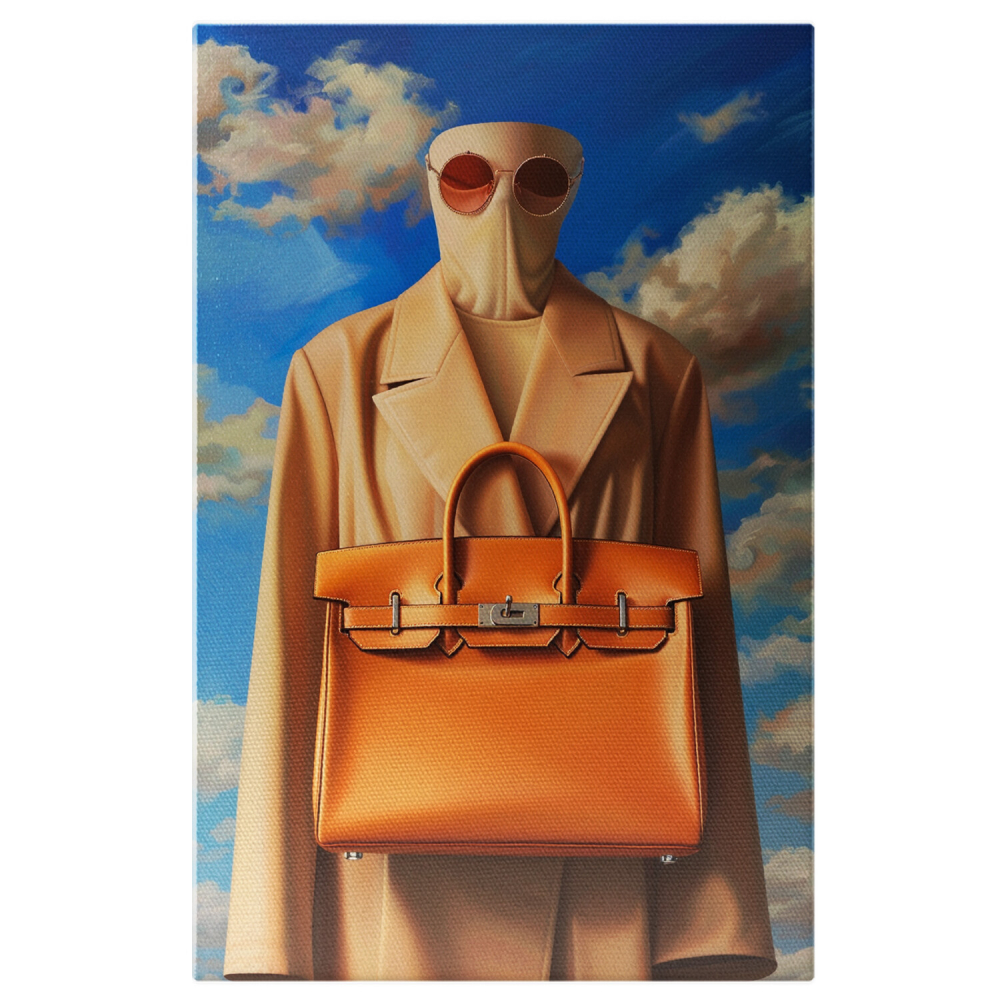 Tablou Canvas - Manechin Faceless în Palton de Piele cu Accesorii Asortate, Marime 40x25CM [1]