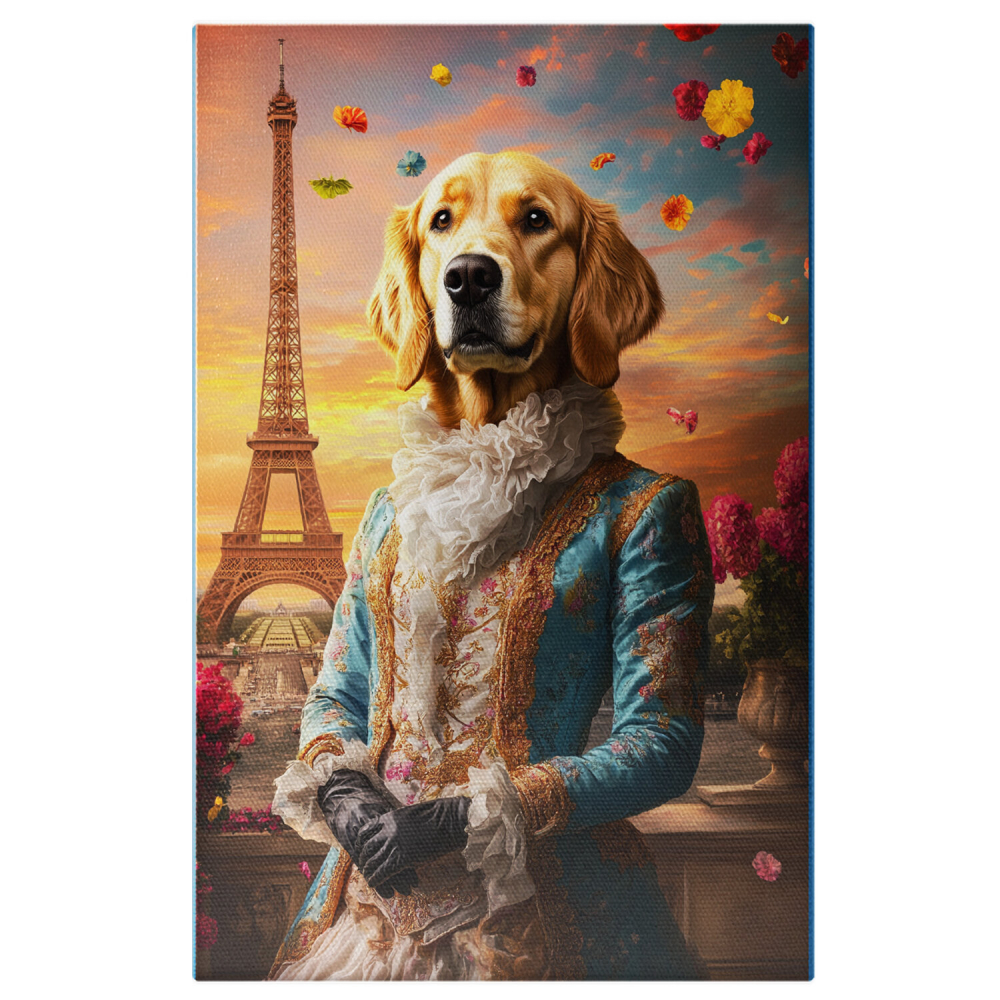 Tablou Canvas Personalizat - Animal în Ținută Regală cu Guler Înalt în Paris
Marime 40x25CM [1]