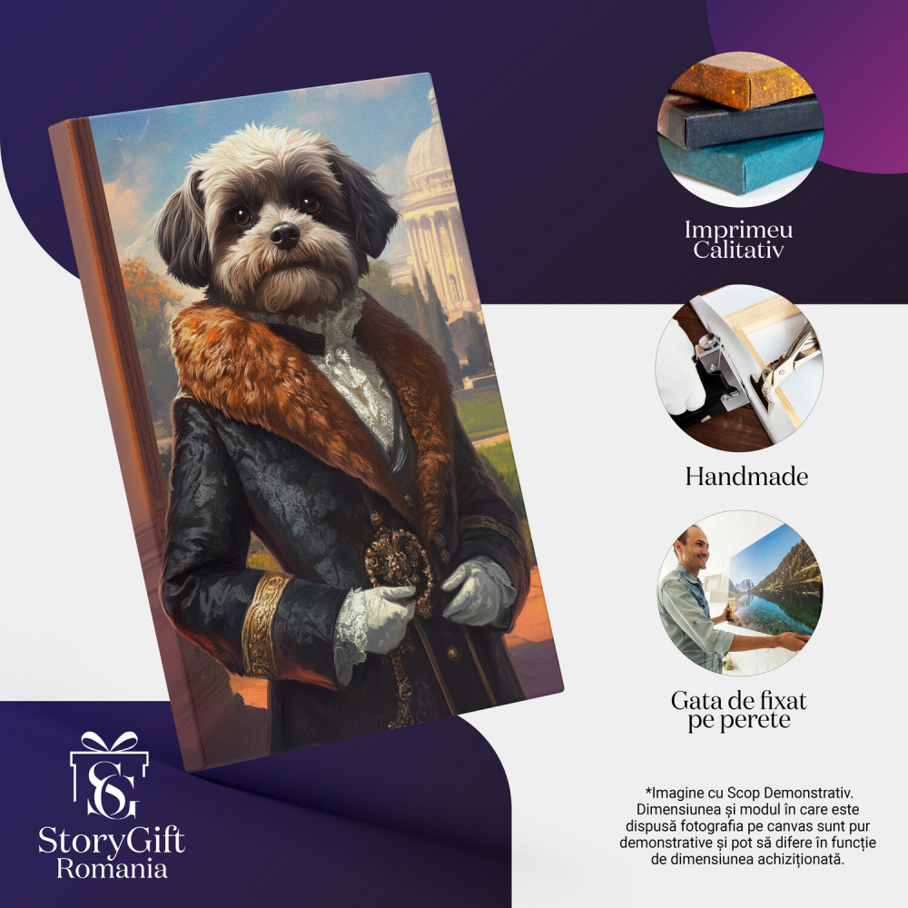  Tablou Canvas Personalizat Marchiza În Pădure Cu Mănuși AlbeMarime 120x80CM [4]