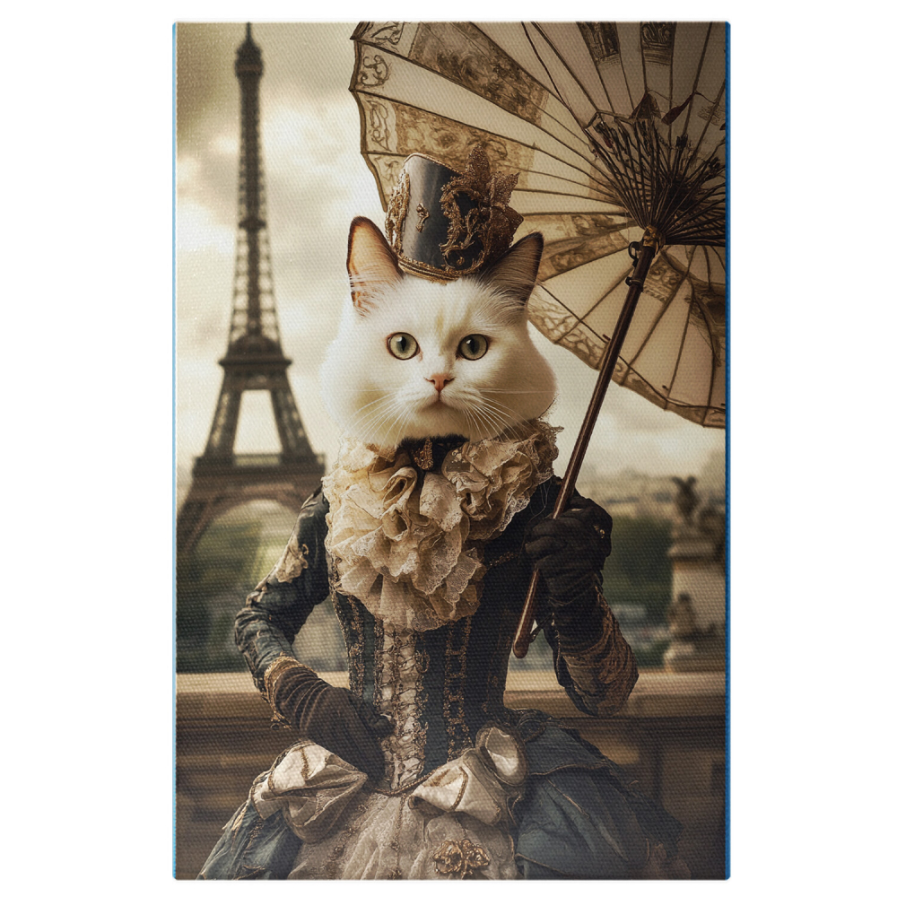 Tablou Canvas Personalizat - Animal Marchiz în Paris cu Umbrelă
Marime 40x25CM [1]