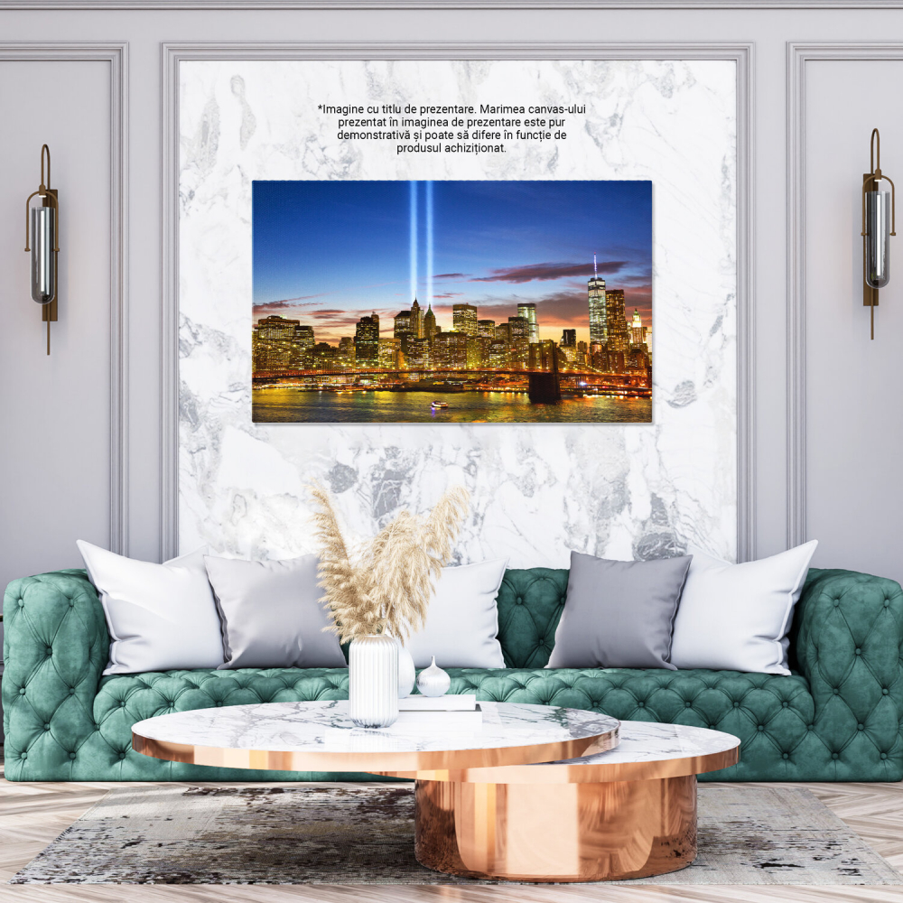 Tablou Canvas: Memorialul 9/11 - O Amintire Emoționantă în Manhattan, Marime 40x25CM [3]