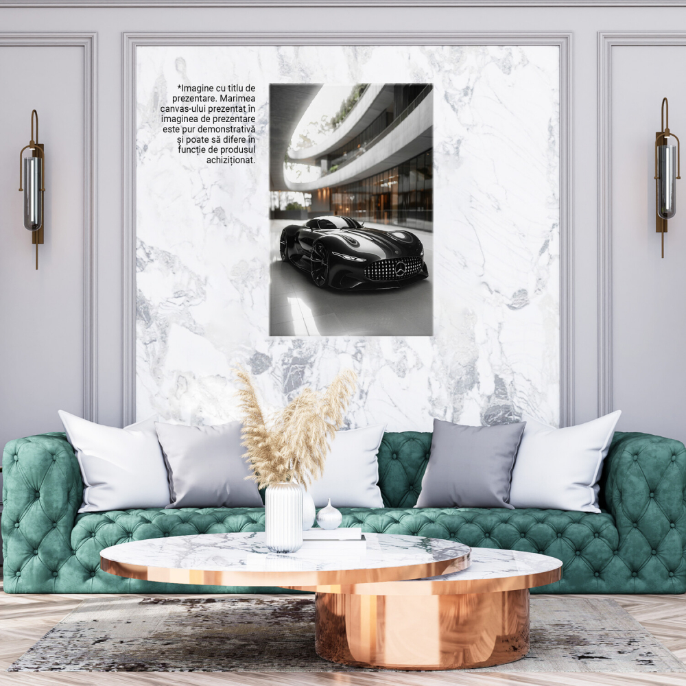 Mercedes AMG Vision Gran Turismo în Mijlocul Clădirii - Pictură Digitală, Marime 40x25CM [3]