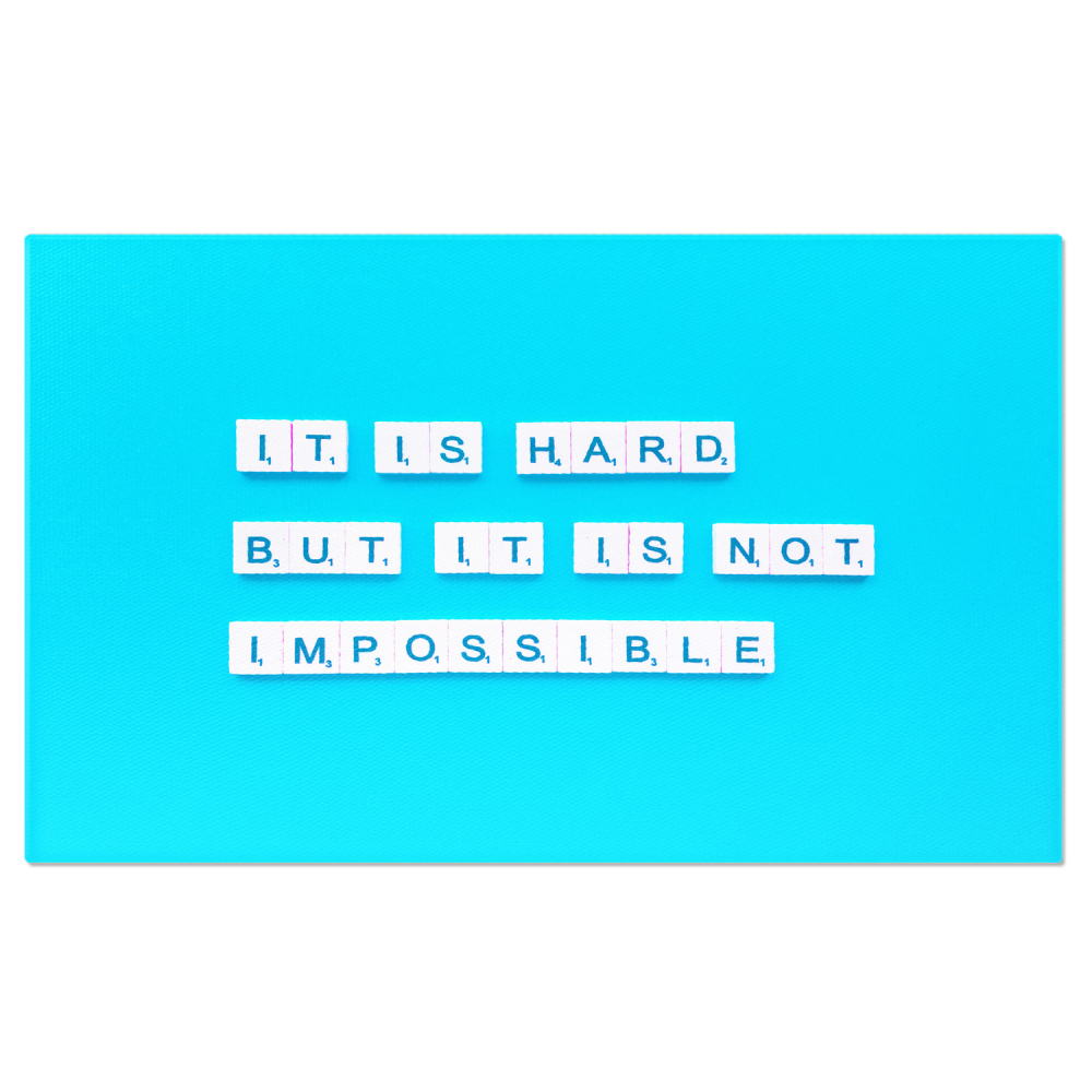 Mesaj Motivational: Depășirea Obstacolelor - Inspirație și Determinare, Marime 40x25CM [1]